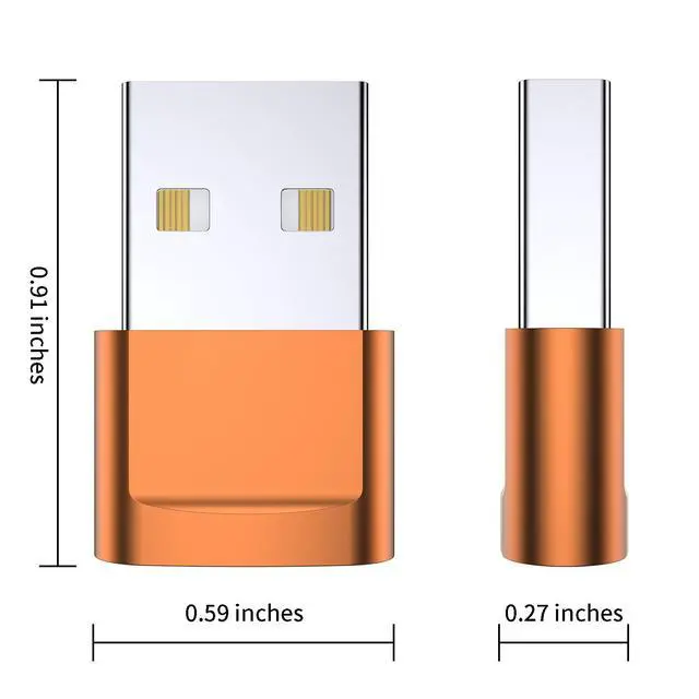 Alt view image 7 of 7 - USB C Female to USB Male Adapter (4-Pack),Type C to USB A Charger Cable Adapter for iPhone 11 12 13 14 15 Plus Pro Max,Samsung Galaxy Note 20 S24 S23 Ultra,iPad Air 4 5 Mini 6 AirPods,Google Pixel XL