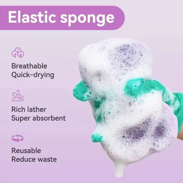Alt view image 4 of 7 - 5-Pack Reusable Kitchen Cleaning Sponges-Soft & Scrub Dual-Sided Pads - Assorted Color