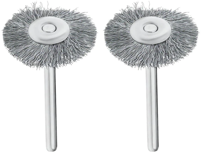 Main image of 3/4" Carbon Steel Flat Wire Brush Wheel, 428-02 for RustRemoval, 2 Pack | Compatible with drills & grinders. Flat wire brush wheel for polishing. Durable carbon steel bristles for heavy-duty use.