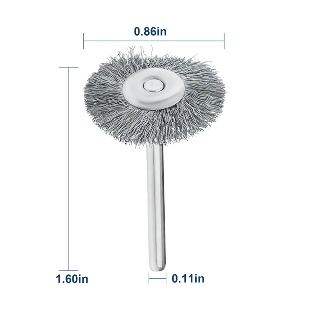 Alt view image 2 of 7 - 3/4" Carbon Steel Flat Wire Brush Wheel, 428-02 for RustRemoval, 2 Pack | Compatible with drills & grinders. Flat wire brush wheel for polishing. Durable carbon steel bristles for heavy-duty use.