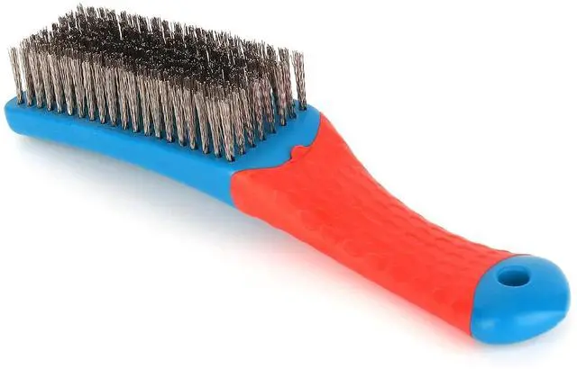 Main image of Wire Brushes for Cleaning-Heavy Duty Stainless Steel Wire Scratch Brush for Metal Rust Cleaning,Paint Scrubbing with Rubber Covered Handle (1)