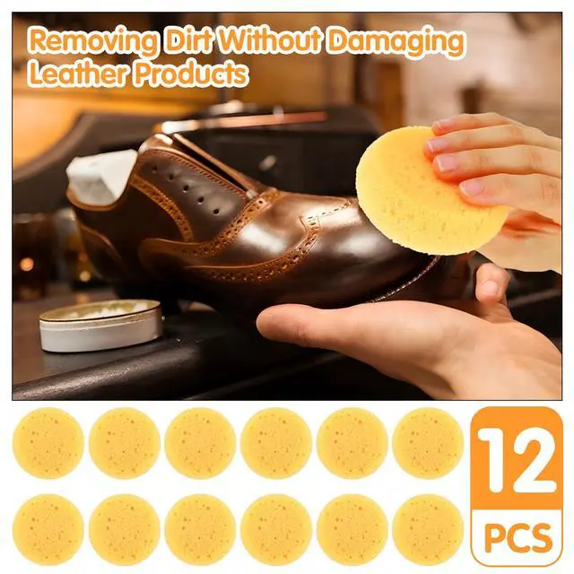Alt view image 2 of 7 - 12PCS Kitchen Sponges for Washing Dishes Round Natural Cleaning Sponge,Cellulose Eco-Friendly No Odor, Dusting, Cleaning Bathroom, 7 * 7cm