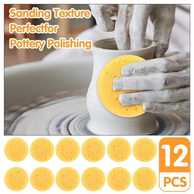 Alt view image 7 of 7 - 12PCS Kitchen Sponges for Washing Dishes Round Natural Cleaning Sponge,Cellulose Eco-Friendly No Odor, Dusting, Cleaning Bathroom, 7 * 7cm