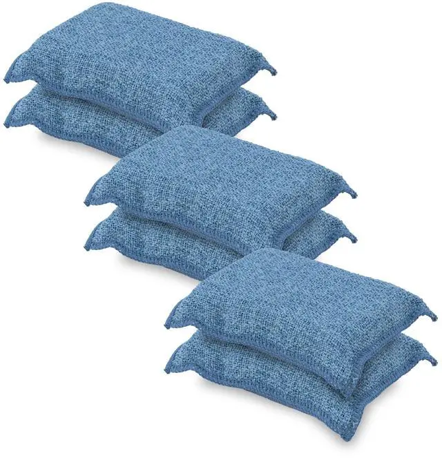 Main image of Miracle Microfiber Scrubbing Sponge, Blue Extra Scrubbing Power Sponge for Kitchen, Sink, Pot, Pan and Dish Washing, Super Absorbent and Rapid Drying 6-Pack