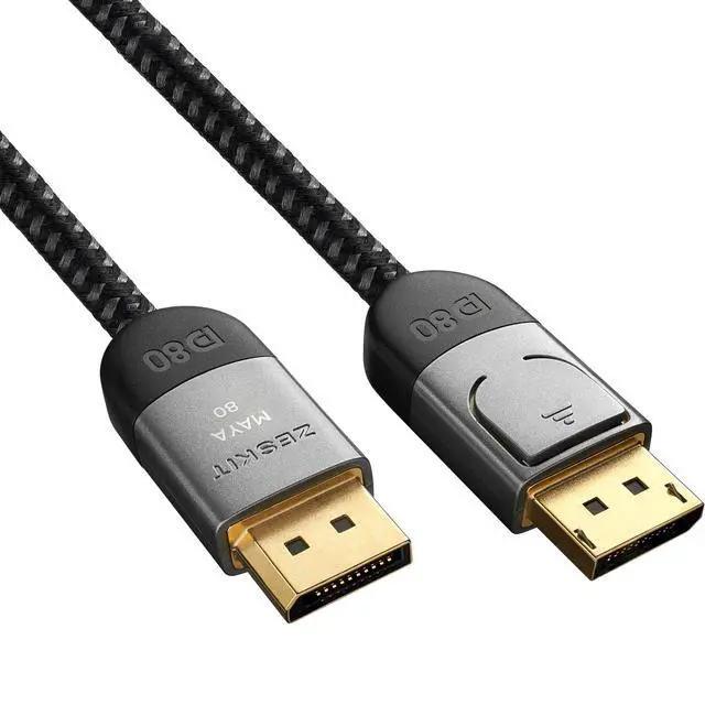 Alt view image 5 of 7 - Maya 80Gbps DisplayPort 2.1 Cable DP80 (5ft 1.5m)