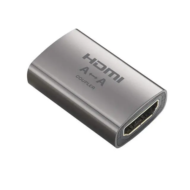 Alt view image 3 of 4 - HDMI Coupler V2 Aluminum Full Shielding 24K Gold Plated Connectors (Female to Female)