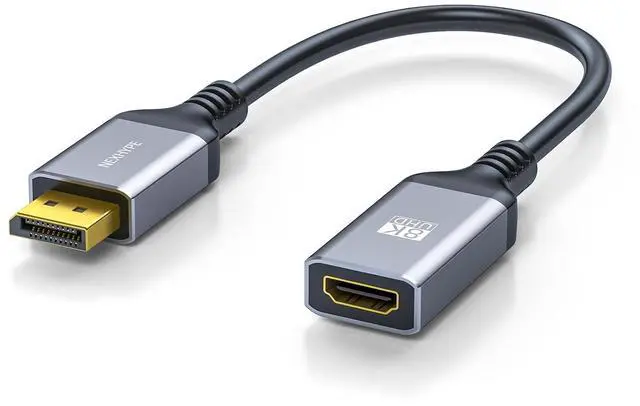 Main image of Active DisplayPort to HDMI Adapter (8K@60Hz, 4K@240Hz) Uni-Directional DP 1.4 to HDMI 2.1 Converter, Male to Female DP to HDMI Adapter Compatible with Desktops, Monitors