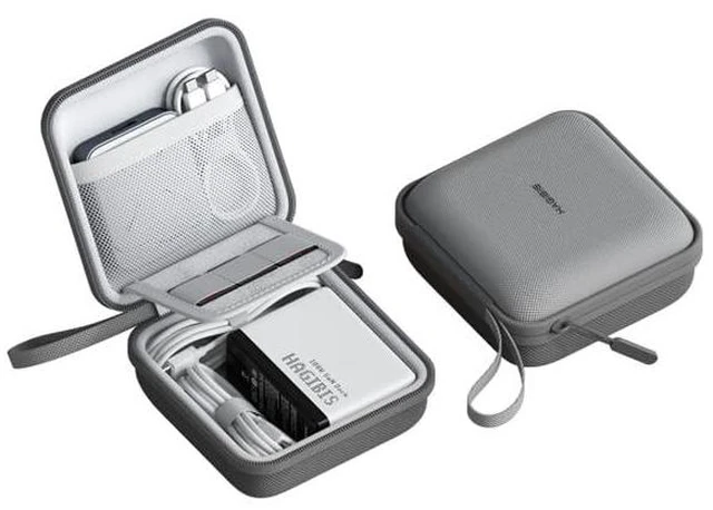 Main image of Hagibis Electronics Organizer Travel Case Cable Organizer Bag Pouch Portable Waterproof Carry Case for Cable, Charger,Power Bank, SD Card, Mouse, USB Flash Disk (DPB01 Grey)