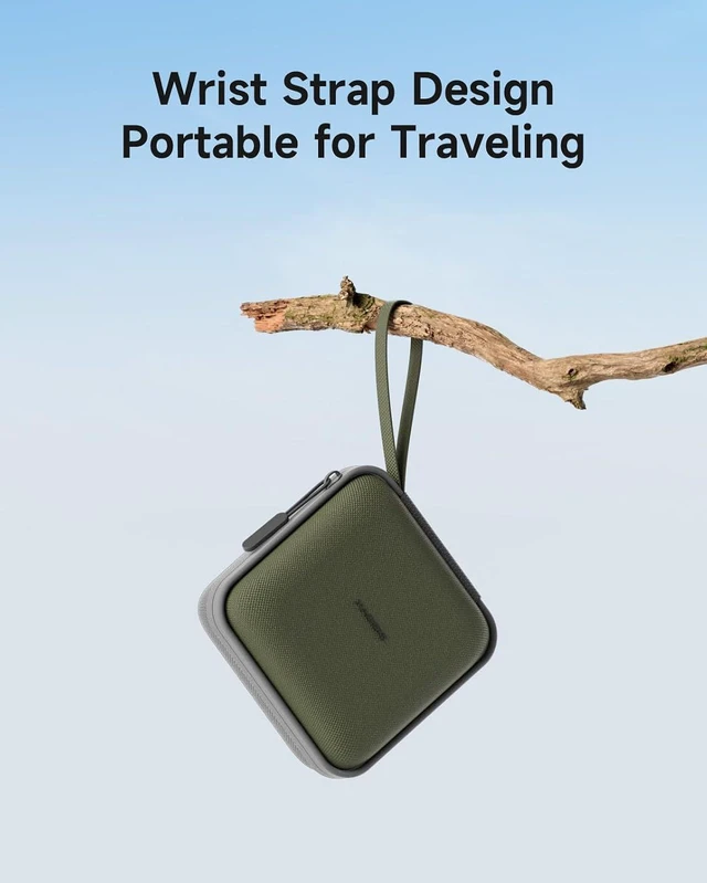 Alt view image 6 of 6 - Hagibis Electronics Organizer Travel Case Cable Organizer Bag Pouch Portable Waterproof Carry Case for Cable, Charger,Power Bank, SD Card, Mouse, USB Flash Disk (DPB01 Green)