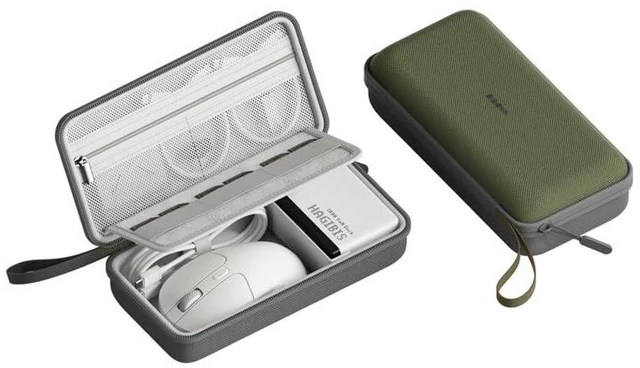 Main image of Hagibis Electronics Organizer Travel Case Cable Organizer Bag Pouch Portable Waterproof Carry Case for Cable, Charger,Power Bank, SD Card, Mouse, USB Flash Disk (DPB02 Green)