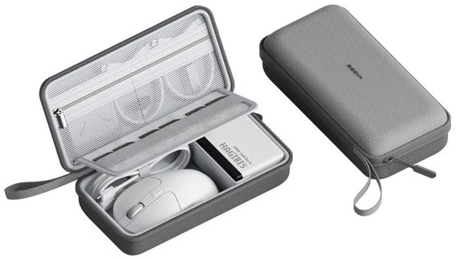 Main image of Hagibis Electronics Organizer Travel Case Cable Organizer Bag Pouch Portable Waterproof Carry Case for Cable, Charger,Power Bank, SD Card, Mouse, USB Flash Disk (DPB02 Grey)