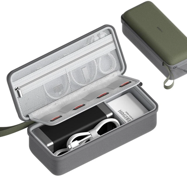 Main image of Hagibis Electronics Organizer Travel Case Cable Organizer Bag Pouch Portable Waterproof Carry Case for Cable, Charger,Power Bank, SD Card, Mouse, USB Flash Disk (DPB03 Green)