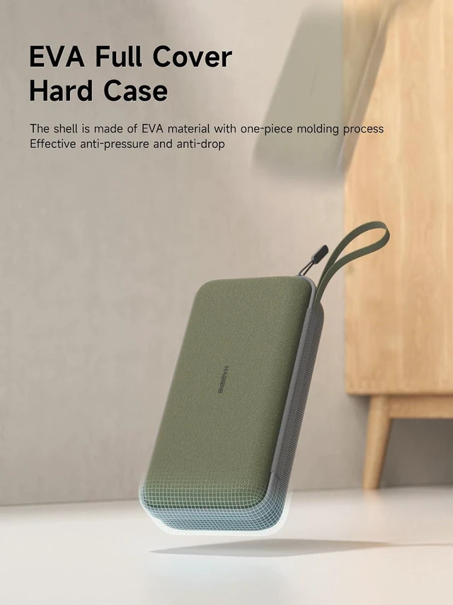 Alt view image 4 of 6 - Hagibis Electronics Organizer Travel Case Cable Organizer Bag Pouch Portable Waterproof Carry Case for Cable, Charger,Power Bank, SD Card, Mouse, USB Flash Disk (DPB02 Green)