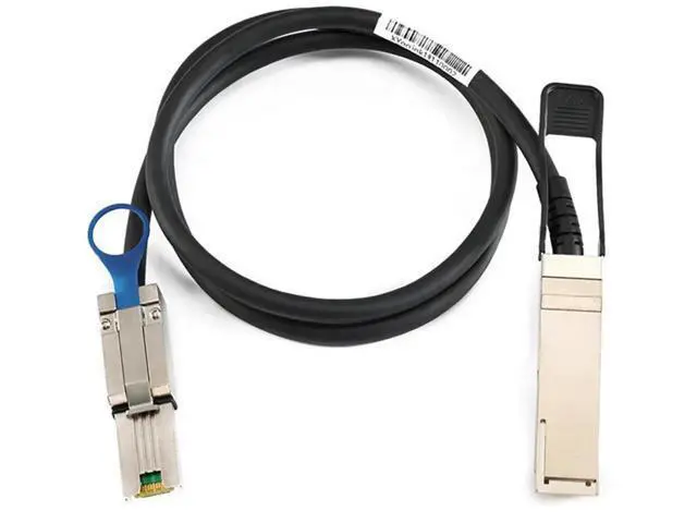 Alt view image 4 of 5 - QSFP 40G SFF8436 to MiniSAS HD SFF8088 HighSpeed Server Cable, 28AWG, Compatible with NetApp DS4243 DS4246, 0.5M
