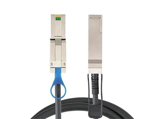 Alt view image 3 of 5 - QSFP 40G SFF8436 to MiniSAS HD SFF8088 Server Cable, 28AWG HighSpeed Storage Cable, Compatible with NetApp DS4243 DS4246, 1M