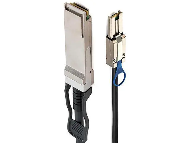 Alt view image 5 of 5 - QSFP 40G SFF8436 to MiniSAS HD SFF8088 Server Cable, 28AWG HighSpeed Storage Cable, Compatible with NetApp DS4243 DS4246, 1M