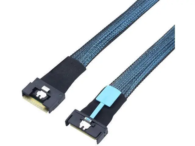 Alt view image 3 of 6 - PCIe 5.0 MCIO 8i to Slimline SAS 4.0 SFF8654 8i 74Pin Cable, 24Gbps HighSpeed Server Interconnect, 85Ohm Copper Wire, 0.8m