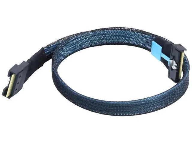 Alt view image 4 of 6 - PCIe 5.0 MCIO 8i to Slimline SAS 4.0 SFF8654 8i 74Pin Cable, 24Gbps HighSpeed Server Interconnect, 85Ohm Copper Wire, 0.8m