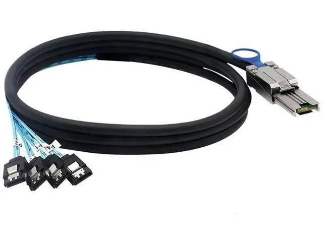 Alt view image 3 of 5 - 0.5M Mini SAS HD SFF8088 26P to 4×SATA 7P Female Cable, 6Gbps HighSpeed Server Hard Drive Connection Cable, 28AWG, 10 Ohm