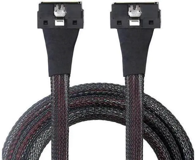 Alt view image 2 of 6 - PCIe SlimSAS LP LowProfile SFF8654 8i 74Pin to LP 8X HighSpeed Internal Cable, 24Gbps 85 30AWG Server Data Harness, 1m/39.37in