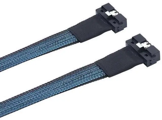 Alt view image 5 of 6 - PCIe SlimSAS LP LowProfile SFF8654 8i 74Pin to LP 8X HighSpeed Internal Cable, 24Gbps 85 30AWG Server Data Harness, 1m/39.37in