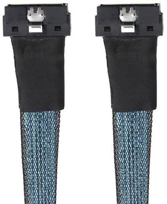 Alt view image 6 of 6 - PCIe SlimSAS LP LowProfile SFF8654 8i 74Pin to LP 8X HighSpeed Internal Cable, 24Gbps 85 30AWG Server Data Harness, 1m/39.37in
