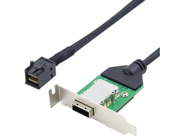 Alt view image 5 of 6 - Mini SAS HD SFF8643 to SFF8088 PCBA Female InternaltoExternal Conversion Cable, 6Gbps HighSpeed Server Cable, 1m / 39.37in