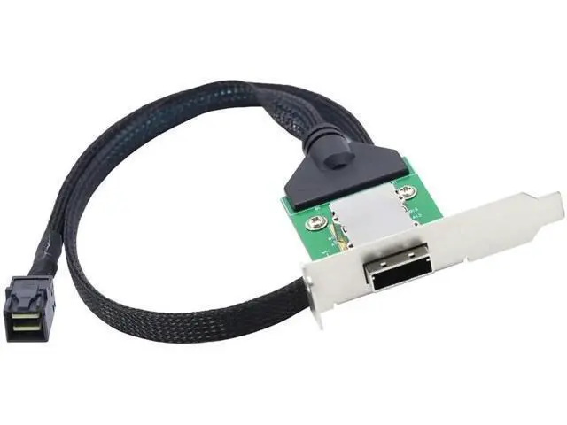 Alt view image 6 of 6 - Mini SAS HD SFF8643 to SFF8088 PCBA Female InternaltoExternal Conversion Cable, 6Gbps HighSpeed Server Cable, 1m / 39.37in
