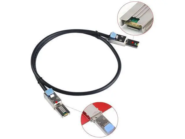 Alt view image 4 of 5 - External Mini SAS 26Pin SFF8088 Male to SFF8088 Male Cable, 1M