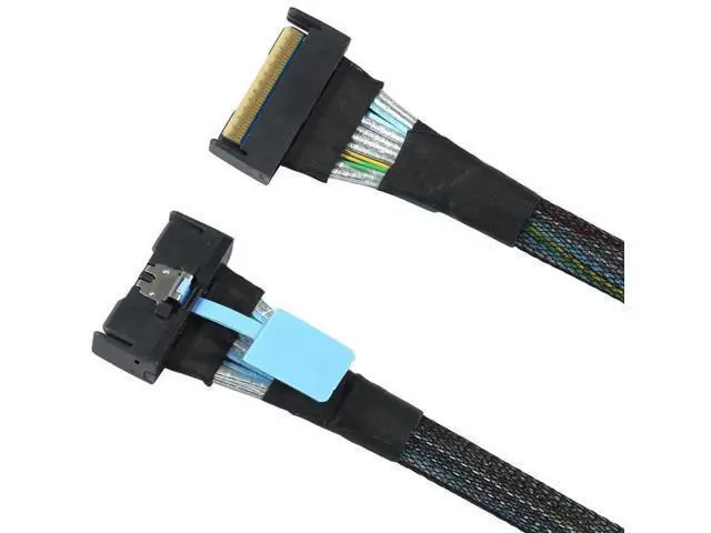 Alt view image 2 of 6 - Slimline SAS MCIO SFF8654 8i 74Pin PCIe 5.0 to MCIO SFF8654 HighSpeed Server Cable, 31.49 Inches