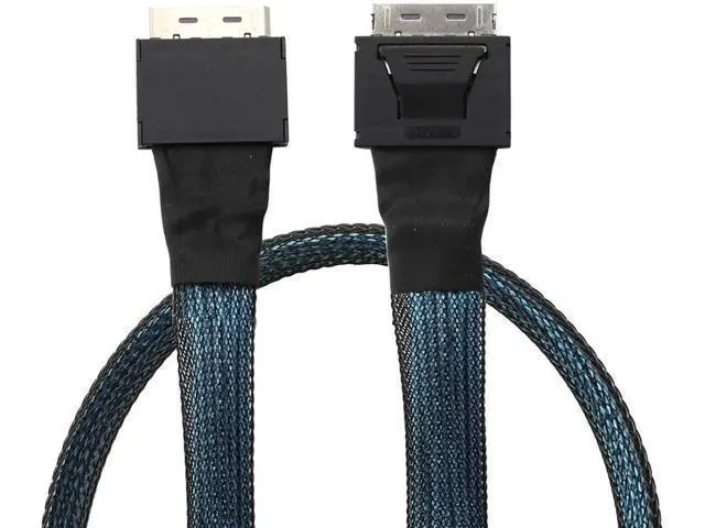 Alt view image 4 of 6 - PCIe OCuLink SFF8611 8i to SFF8611 8i HighSpeed Server Data Cable, 32AWG 24Gbps Internal Transmission Harness, 1M/39.37in