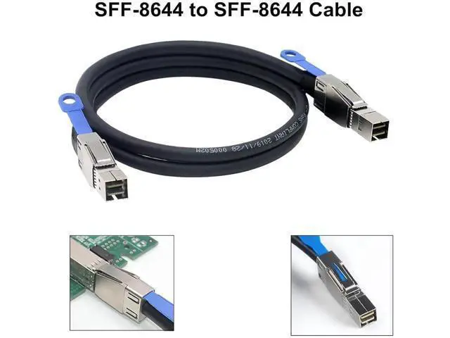 Alt view image 3 of 5 - 0.5M OCuLink PCIExpress SAS SFF8611 4i to SATA 7P Right Angle Server Hard Drive Cable, 32AWG 12Gbps HighSpeed Internal Harness