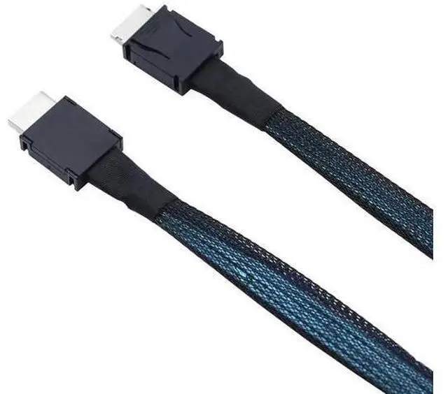 Alt view image 2 of 6 - PCIe OCuLink SFF8611 4i to Mini SAS SFF8611 4i HighSpeed Server Interconnect Cable, 19.68 Inches