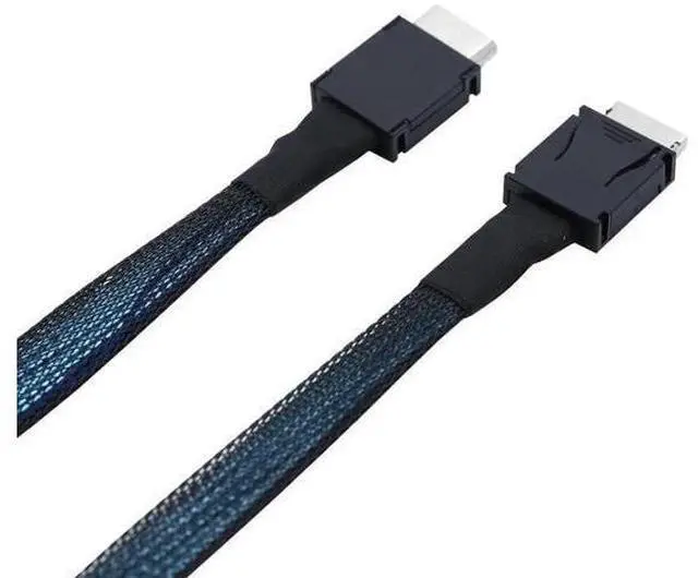 Alt view image 4 of 6 - PCIe OCuLink SFF8611 4i to Mini SAS SFF8611 4i HighSpeed Server Interconnect Cable, 19.68 Inches