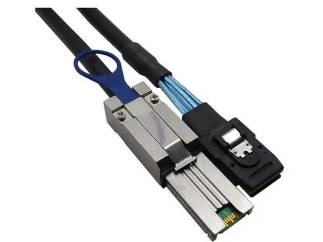 Alt view image 3 of 6 - Mini SAS SFF8087 to SAS HD SFF8088 InternalExternal Server Cable, 6Gbps HighSpeed 28AWG Copper Data Cord, 10 Ohm Impedance, 1M