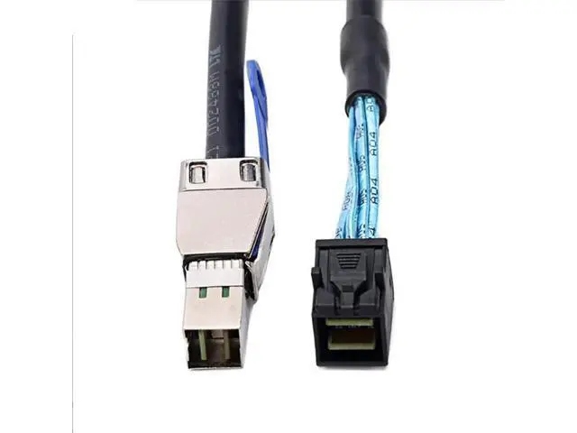 Alt view image 4 of 5 - 0.5m Mini SAS HD Cable with IC, SFF8644 to SFF8643, 12Gbps HighSpeed Server Interconnect, 28AWG Copper Wire