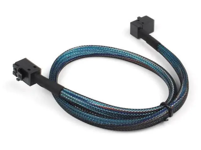Alt view image 5 of 6 - 36Pin Internal MiniSAS HD RightAngle SFF8643 to 36Pin MiniSAS HD Cable