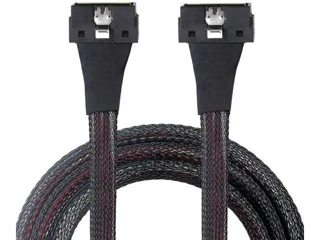 Alt view image 2 of 6 - PCIe SlimSAS LP LowProfile SFF8654 8i 74Pin to LP 8X HighSpeed Internal Cable, 24Gbps, 85 Impedance, 30AWG Server Data Harness, 0.8M/31.49in
