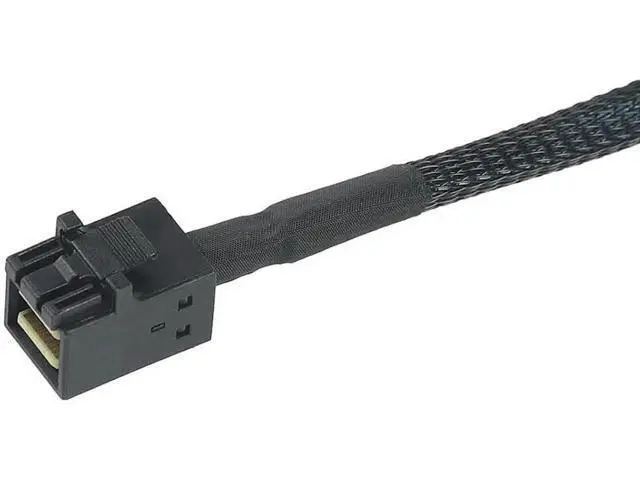 Alt view image 4 of 5 - SFF8643 Internal Mini SAS HD to 4×29Pin SFF8482 Connectors with Power Port, 12Gbps Server Hard Drive Cable, 1M