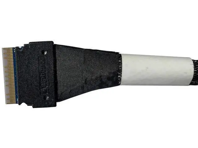 Alt view image 5 of 6 - SlimSAS 8X to 2×U.2 NVMe Adapter Cable, SFF8654 74Pin to 2×SFF8639 68Pin with Power, 75CM, Compatible with Broadcom MPN 056000500 / CBLSAST0953
