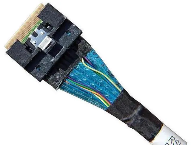Alt view image 3 of 5 - SlimSAS x8 to 2×SlimSAS x4 Cable, SFF8654 74Pin to 2×SFF8654 38Pin, 80CM, Compatible with Broadcom MPN 056000400