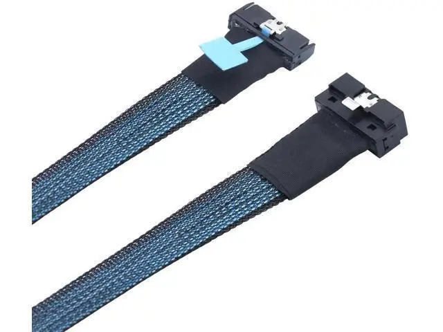 Alt view image 4 of 5 - PCIe 5.0 MCIO 8X to LP SlimSAS SFF8654 74Pin HighSpeed Server Cable, 24Gbps SingleChannel, LowProfile, 31.49 Inches