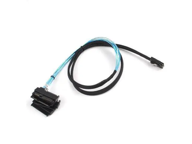 Alt view image 2 of 5 - Mini SAS 36Pin SFF8087 to 4×SFF8482 Connectors with SATA Power Cable, 1M/3.3FT, 2Pack