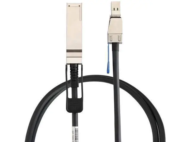 Alt view image 4 of 5 - MiniSAS HD SFF8644 to QSFP 40G SFF8436 Server Cable, 12Gbps, 28AWG, 10 Impedance, HighSpeed Stacking Internal Connection Cable, Black, 2M