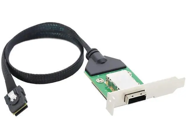 Alt view image 4 of 6 - Mini SAS HD SFF8087 to SFF8088 InternalExternal Converter Cable, 28AWG Copper HighSpeed Harness, 6Gbps Data Transfer, 1M/39.37in