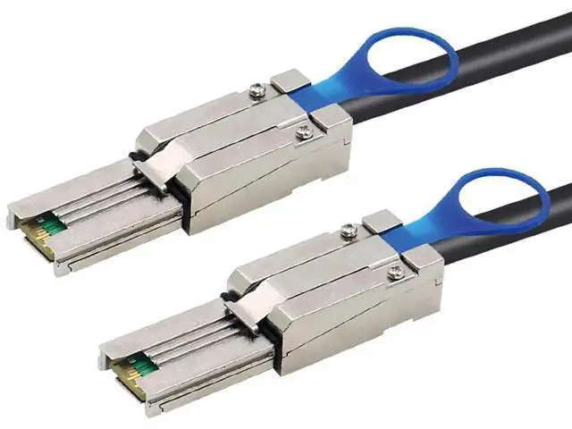 Alt view image 4 of 6 - 2M Mini SAS HD SFF8088 26Pin to SAS HD 8088 Stacking Server Cable, 6Gbps HighSpeed 28AWG Copper Cord, 10 Ohm Impedance