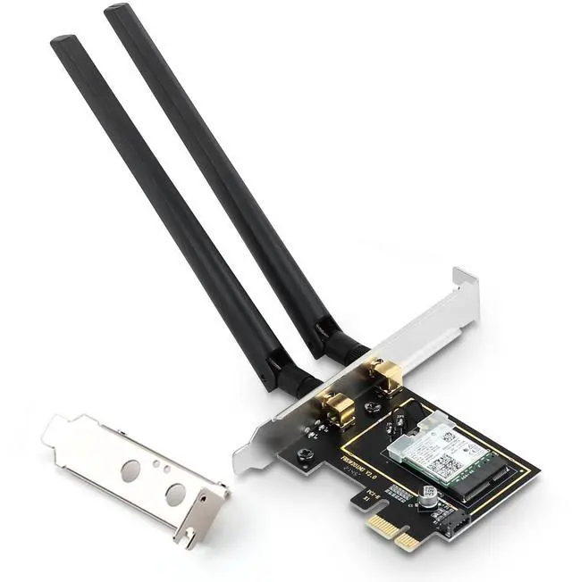 Main image of WiFi 6E PCIe Card, AX5400Mbps, Bluetooth 5.3, Desktop Gaming