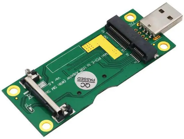 Main image of Mini PCI-E to USB Adapter with SIM Card Slot for 3G / 4G Network Cards
