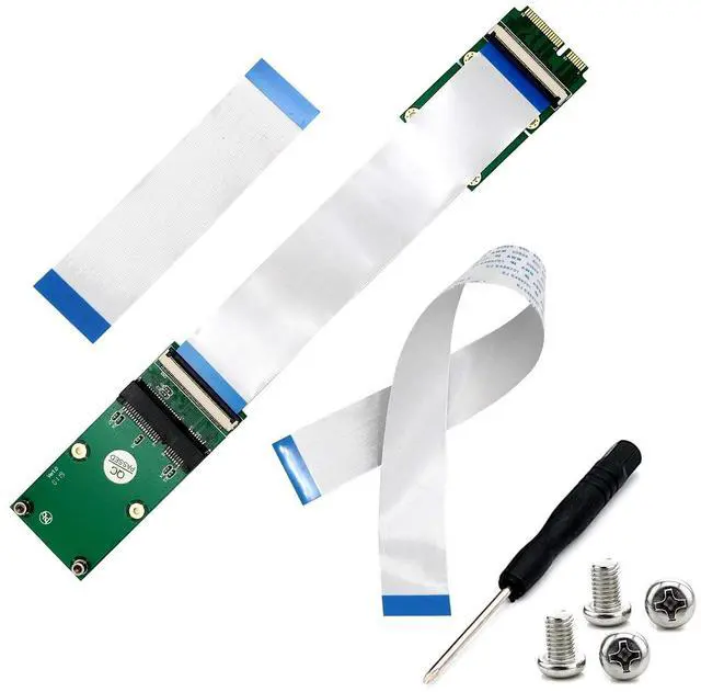 Main image of SUPERPLUS Mini PCI-E Express mSATA Extension Cable for Wireless Card & Half/Full-size MiniCard Adapter