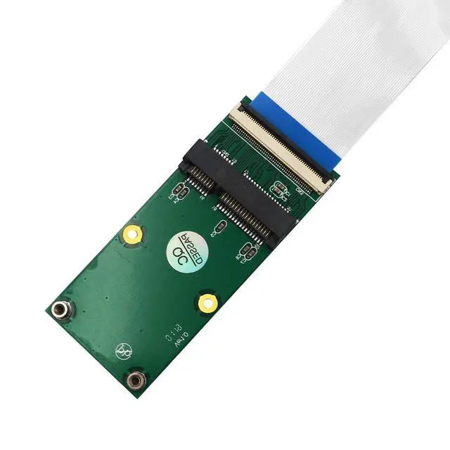 Alt view image 3 of 7 - SUPERPLUS Mini PCI-E Express mSATA Extension Cable for Wireless Card & Half/Full-size MiniCard Adapter